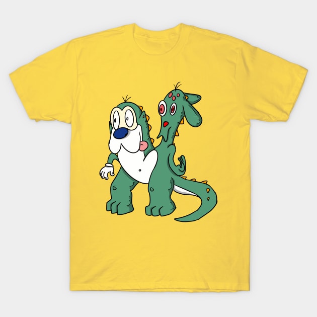 Stimpysaurus Ren T-Shirt by GeekVisionProductions